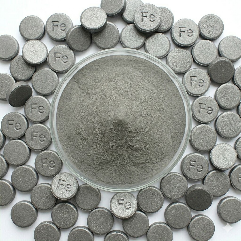 Premixes and alloying tablets